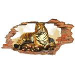 استیکر دیواری صالسو آرت طرح tiger 3D 2 hk