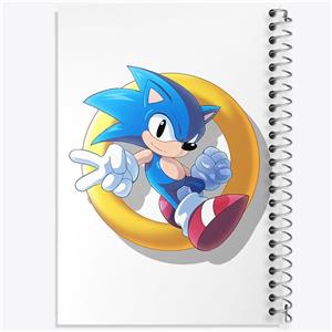 دفتر مشق 100 برگ خندالو طرح سونیک (Sonic) کد 37039
