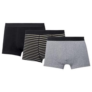 شورت مردانه لیورجی مدل پادار کد 3pcBlkGrStrp مجموعه 3 عددی