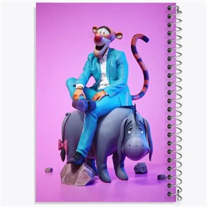 دفتر مشق 50 برگ خندالو طرح وینی پو کد F2255