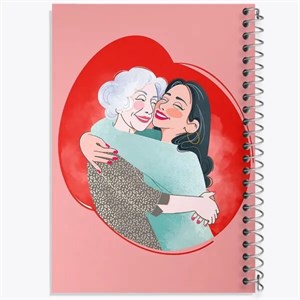 دفتر مشق 50 برگ خندالو طرح مادرانه کد F1030