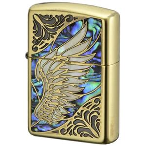 فندک زیپو کاستوم ادیشن طلایی کد Zippo Armor Wing Arabesque Shell