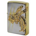 فندک زیپو کاستوم ادیشن سفید طلایی کد Zippo Venom Hornet SG Mirror