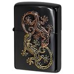 فندک زیپو کاستوم ادیشن کد Zippo Gekko Lucky Charm Black Nickel