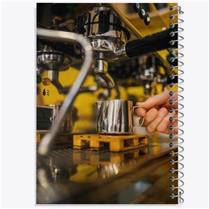 دفتر مشق 50 برگ خندالو طرح باریستا کافه چی کد F1521