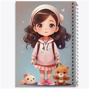 دفتر مشق 50 برگ خندالو طرح دخترانه کد F2099