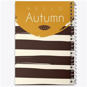 دفتر مشق 50 برگ خندالو طرح مینیمال پاییز کد N137