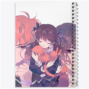 دفتر مشق 50 برگ خندالو طرح هوندا، یوکی و کیو انیمه سبد میوه کد 33990