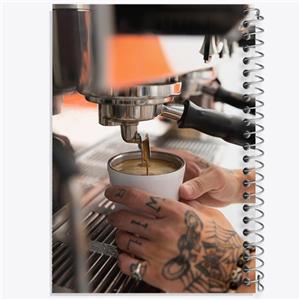 دفتر مشق 50 برگ خندالو طرح باریستا کافه چی کد F1487