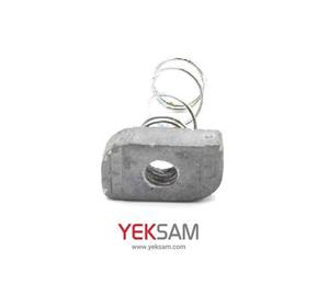 مهره فنردار گالوانیزه گرم داکرومات سوراخ M۱۲ کاسپین پایپ