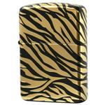 فندک زیپو کاستوم ادیشن مشکی طلایی کد 10688 Zippo Tiger Skin Design