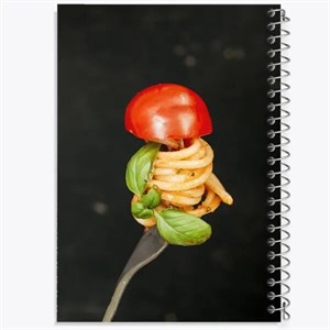 دفتر مشق 50 برگ خندالو طرح پاستا (Pasta) کد F553