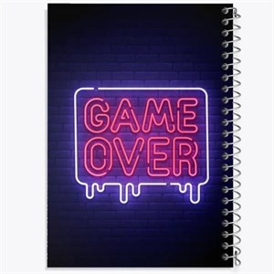 دفتر مشق 50 برگ خندالو طرح Game Over کد F2342
