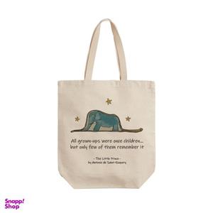 ساک خرید ترمه طراحان ایده مدل مار و فیل شازده کوچولو کد cfp2075 - L