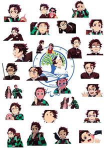 استیکر بدون برش طرح انیمه دیمن اسلیر_تانجیرو کد sd01 