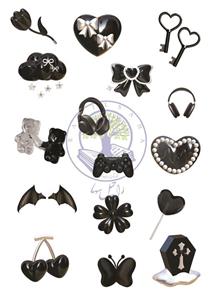 استیکر بدون برش طرح مشکی خاص کد sd019 