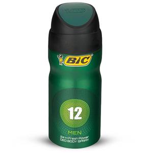 اسپری بدن مردانه شماره 12 بیک 150 میل Bic No.12 Spray For Men