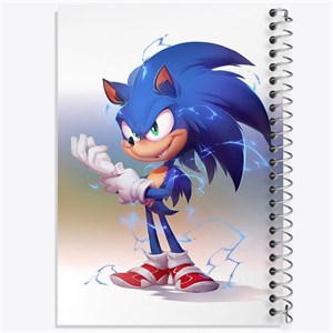 دفتر مشق 100 برگ خندالو طرح سونیک (Sonic) کد 37024