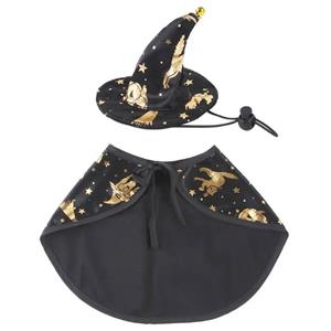 کلاه و شنل سگ و گربه مدل Halloween star سایز M