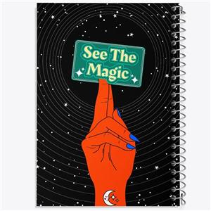 دفتر مشق 50 برگ خندالو طرح See The Magic کد F1651