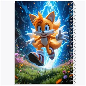 دفتر مشق 50 برگ خندالو طرح سونیک (Sonic) کد F954
