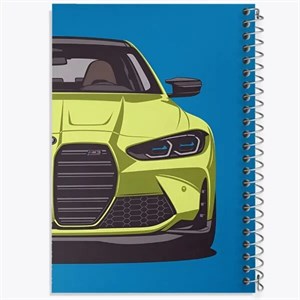 دفتر مشق 50 برگ خندالو طرح ماشین بی ام دبلیو (BMW) کد F1012
