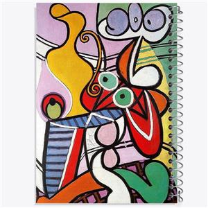 دفتر مشق 50 برگ خندالو طرح طبیعت بی جان پابلو پیکاسو کد 36845