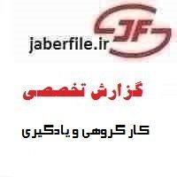 گزارش تخصصی انجام کار گروهی و یادگیری مشارکتی و سنجش عملکرد