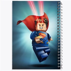 دفتر مشق 50 برگ خندالو طرح سوپرمن (Superman) کد F384