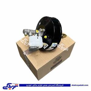 مجموعه بوستر و پمپ ترمز ABS با واشر بوستر شرکتی سایپا یدک کد ۵۶۲۶۹۲ مناسب برای پراید هاچبک