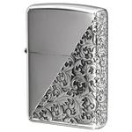 فندک زیپو کاستوم ادیشن نقره ایی کد Zippo Arabesque CLA-J