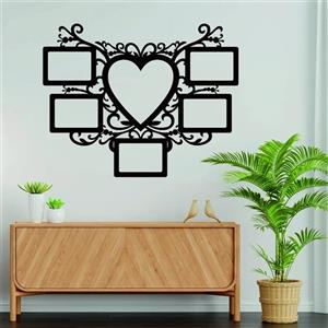 استیکر مدل قاب عکس دیواری چوبی کد KT93 -