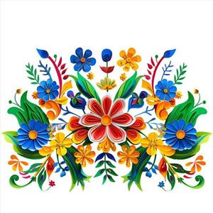 استیکر پارچه و لباس مدل گل ایرونی کد 640558