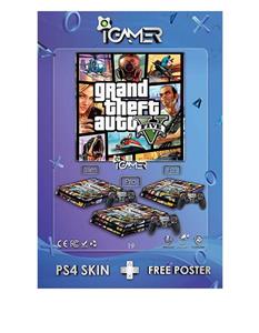 اسکین برچسب برای PS4 طرح بازی Grand Theft Auto 