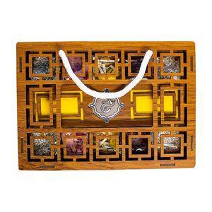مسقطی ترکیبی جعبه چوبی ارگ حلوا مسقطی لاری ترنج - 400 گرم