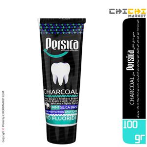خمیر دندان پرسیکا مدل Charcoal وزن 100 گرم