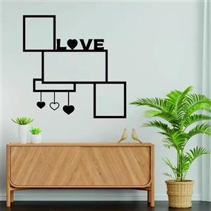 استیکر مدل قاب عکس دیواری چوبی کد KT108 -