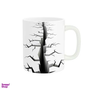 ماگ طرح سه بعدی زمین ترک خورده کد 908