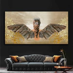 تابلو دکوراتیو برجسته مدرن فرشته و پتینه