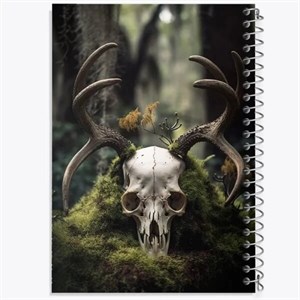 دفتر مشق 50 برگ خندالو طرح اسکلت (Skeleton) کد F190