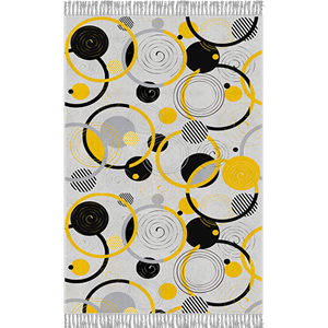 فرش فانتزی طرح دایره زنگی کد IFF.413.02