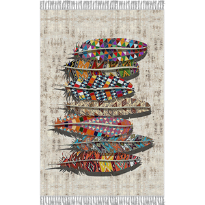 فرش فانتزی طرح هفت پر کد IFF.414.04