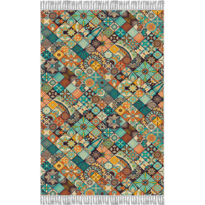 فرش فانتزی طرح شهر عجیب کد IFF.415.04