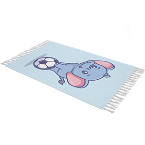 فرش کودک طرح فیل شعبده باز کد IFB.811.06 A