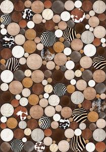 فرش آشپزخانه طرح سنگ دایره ای کد AHC-895-1