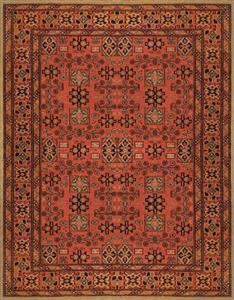 فرش ماشینی طرح گلیم طرح چشمه کد HAG.505.01