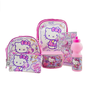 ست 12 در 1 کوله پشتی 40 سانتی هلو کیتی مدل Rainbow Max - Backpack - Promotion Items 12 in 1 - Hello Kitty