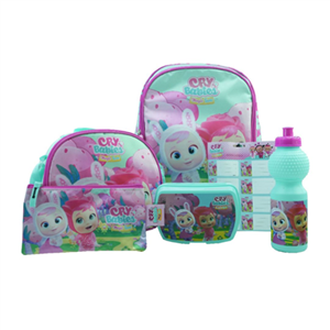 ست 6 در 1 کوله پشتی 40 سانتی Cry Babies مدل Rainbow Max - Backpack - Promotion Items 6 in 1 - Cry Babies