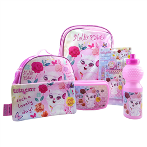 ست 12 در 1 کوله پشتی 40 سانتی Lulu Caty مدل Rainbow Max - Backpack - Promotion Items 12 in 1 - Lulu Caty