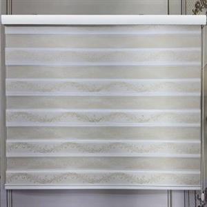 پرده زبرا پلیسه طرحدار طلایی RD 694